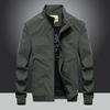 Autumn New Men's Stand-up Collar Four-sided Elastic Quick-drying Jacket Men's Single-layer Shrink-sleeved Elastic Jacket