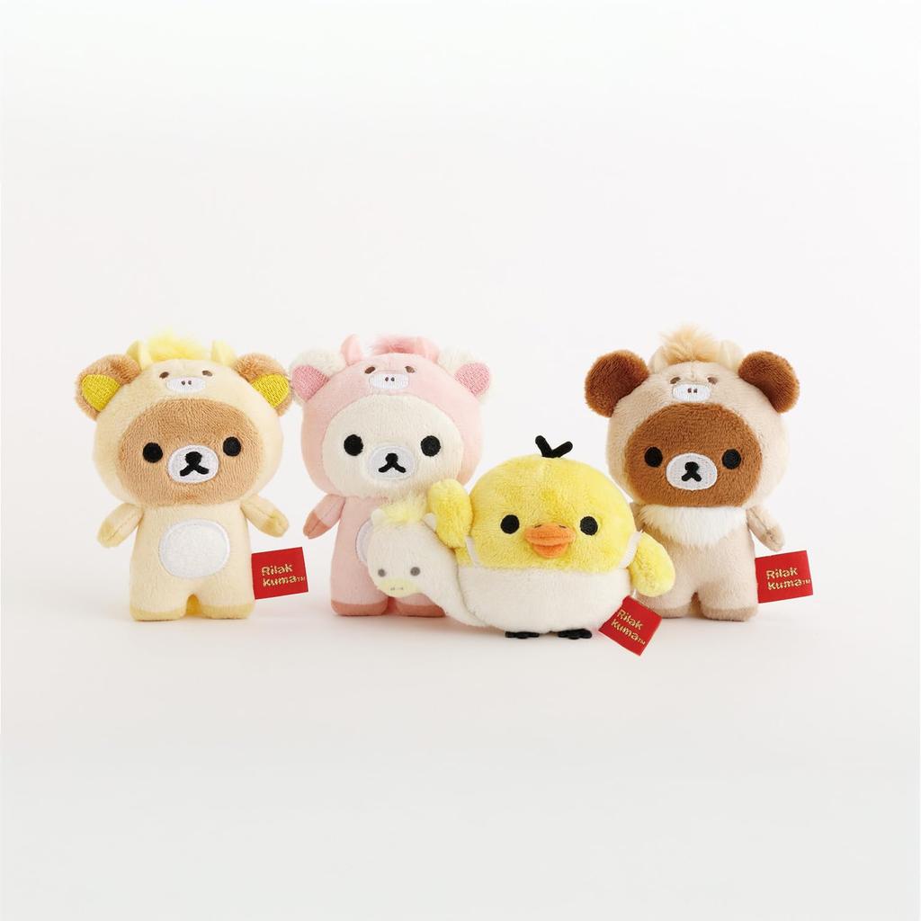 Rilakkuma is the Year of the New Plush Horse San-X "2026 Horse! Year's" Hand-Sized Toy, Chairoikoguma,