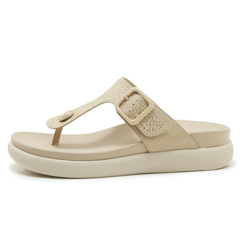 

Brown Fringe Flat Sandals With Studded Detail Double Ankle Strap Back Zipper Comfortable Open Toe Summer Shoes For Daily Walking 35