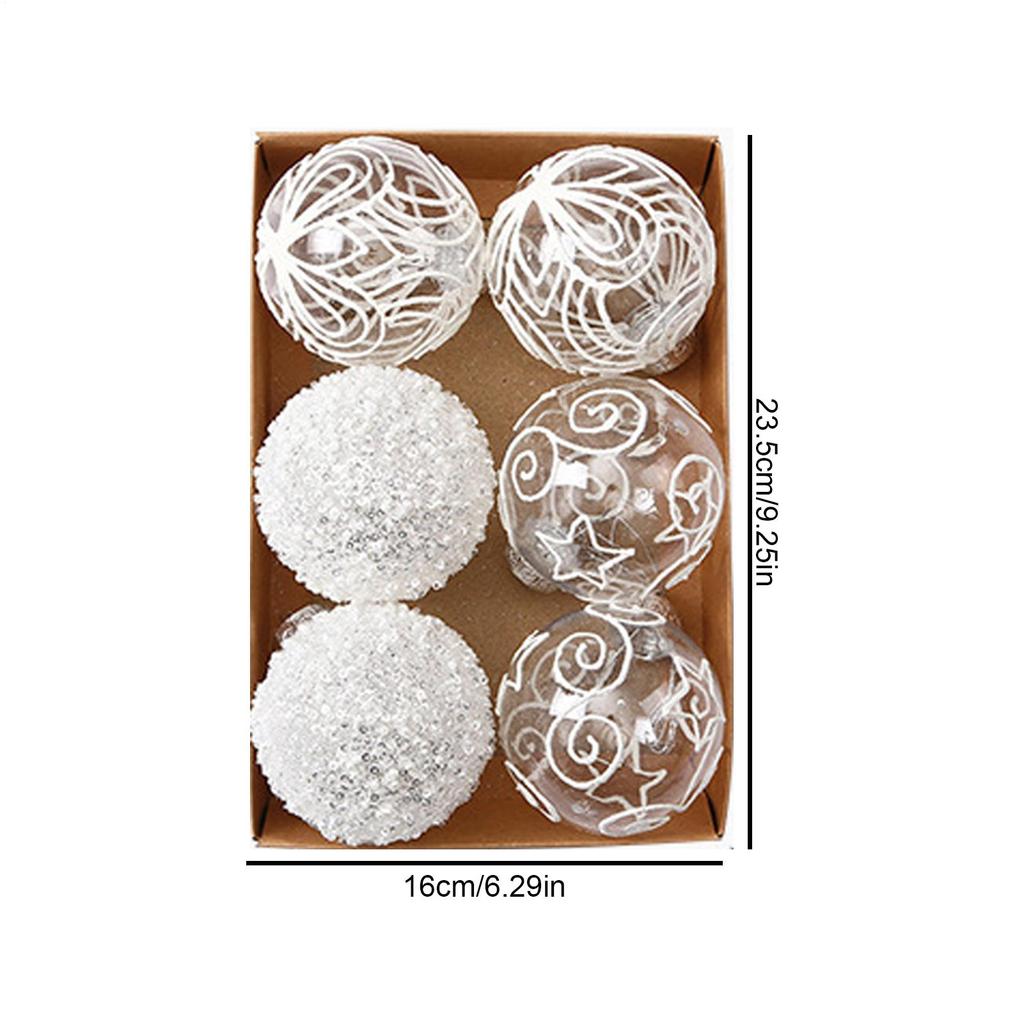 Shatterproof Christmas Ornaments Decorative Set Christmas Tree Decorations Ornament Set For Window Wall Home Cafe Hotel Mall