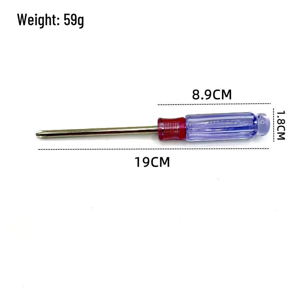 Crystal Clear Mini Screwdriver Set for Mobile Phone Repair: Includes Both Phillips and Slotted Heads.