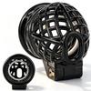 LICKER Wearable ABS Penis Cage Breathable Chastity Lock Male Chastity Cages With Urethral Orifice Cock Dick Bondage Loyalty Belt