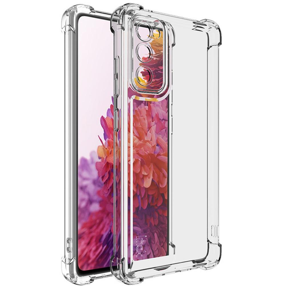 

IMAK UX-4 Series for Samsung Galaxy S20 FE 2022/S20 FE 5G/S20 FE/S20 Lite Case Straight Frame Clear TPU Cover A