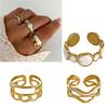 Elegant Finger Rings Party Accessories Geometric Weddings Rings Stainless Steel Texture Suitable for Fashion Casual Look