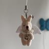 Rabbit Keychain Handbag Hanging Pendant Keyrings Alloy Material Gift for Women