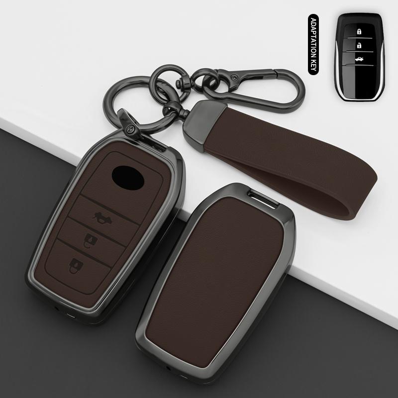 For Toyota Crown Hilux Fortuner Camry Land Cruiser Prado Protect Shell Fob Accessories Car Remote Key Case Cover