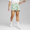 Puma Floral Lace-Up Mid-Rise Casual Shorts Women shorts Green 679352-86