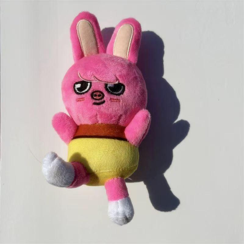Nuevos Llaveros de Muñeco de Peluche de Stray Kids Figura Colgante Llavero Encanto Soporte para Llaves Decoración de Bolso
