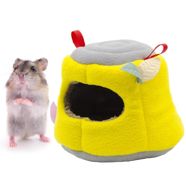 Bird Hammock Cave Shed Small Pet Warm Hut Cage Tent for Cockatiels Stump-shape