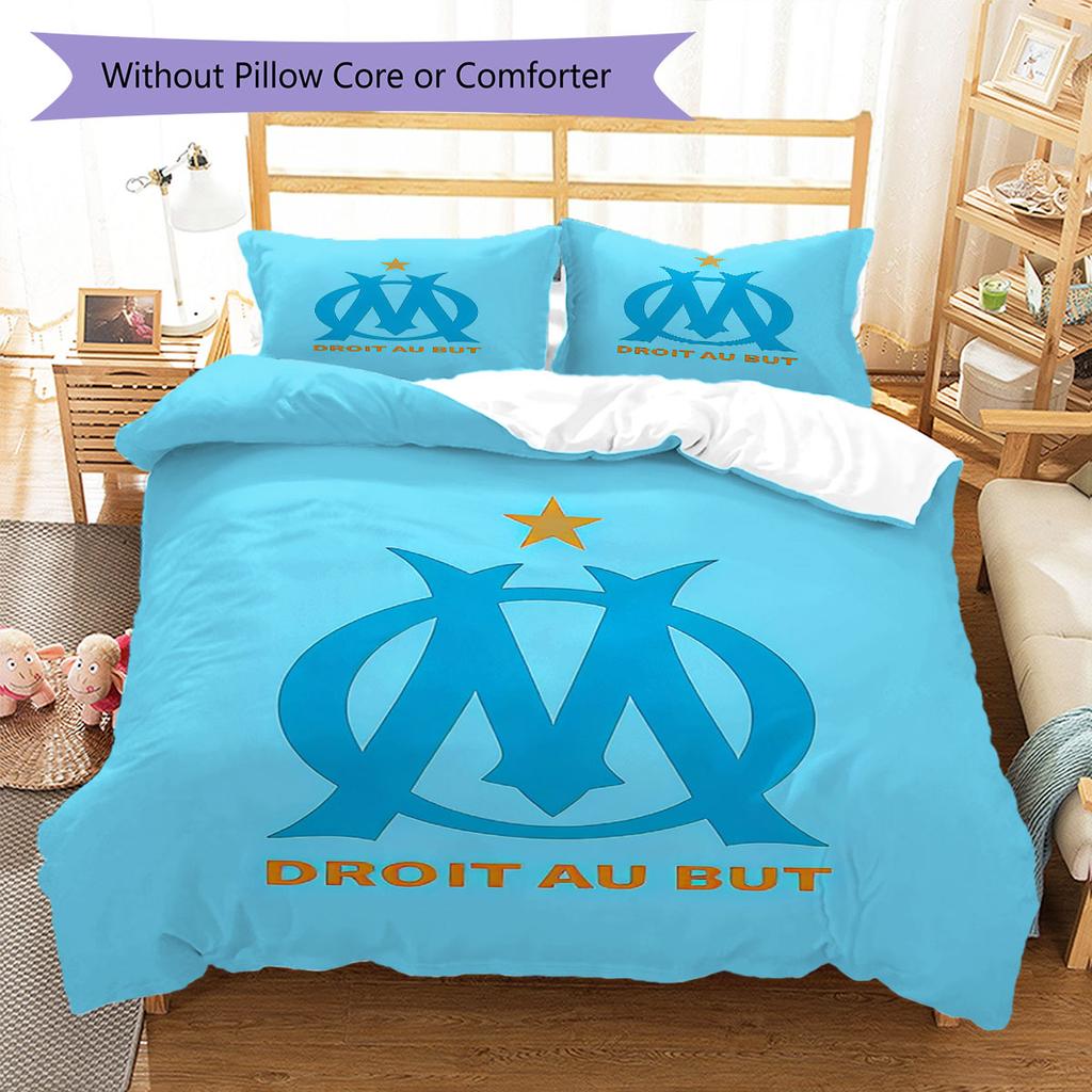 OM team Bedding Quilt Set Quilt Cover Pillowcase Home Decoration Birthday Gift (1 * duvet cover + 2 * pillowcase, without core)
