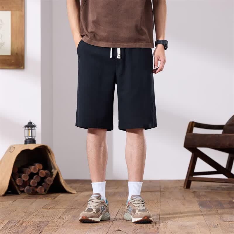 VEE KELLEN Men's Linen Blend Casual Shorts