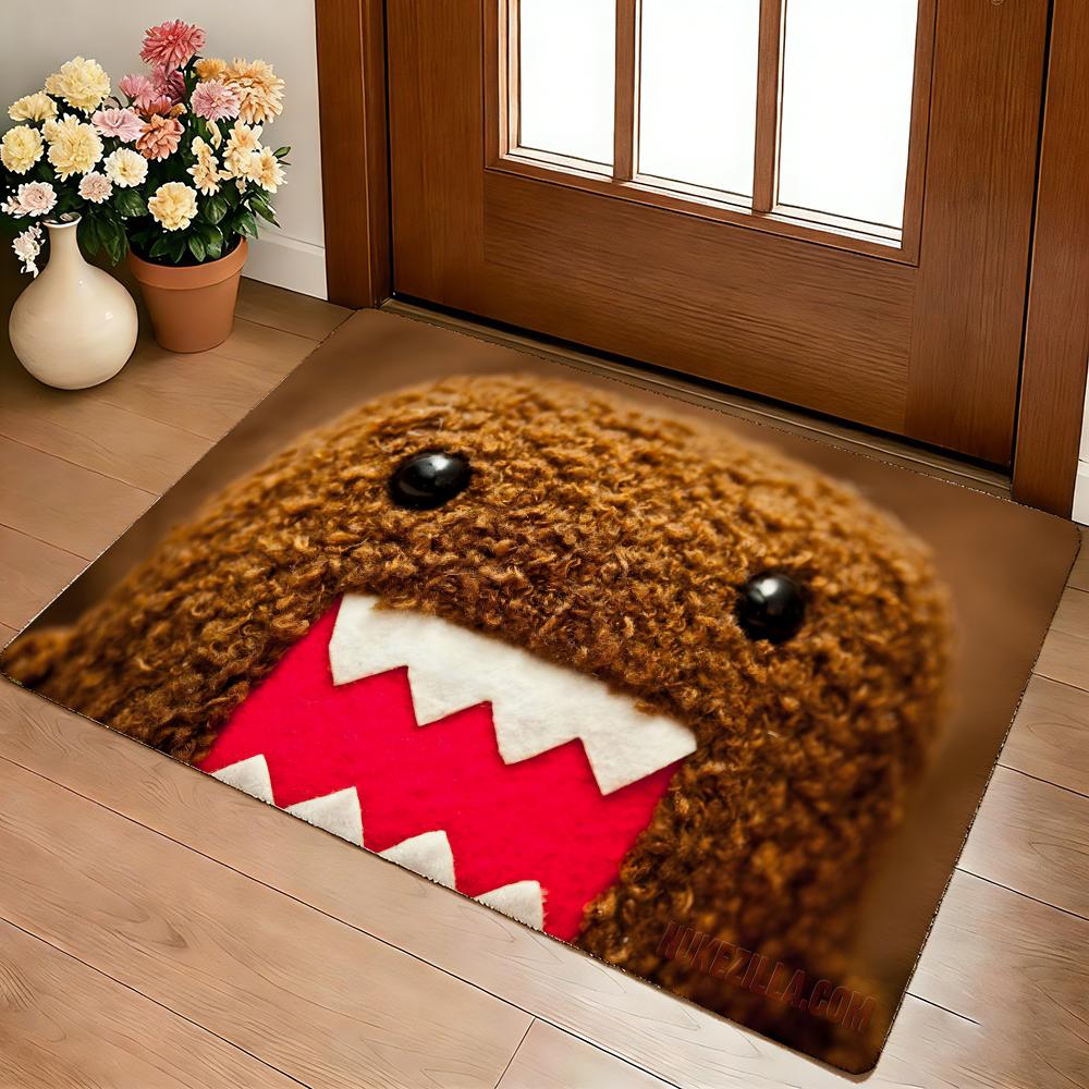D-Domo-kun Japan Floor Mat Cozy Flannel Soft Thick Non-Slip Mat For Living Room Bedroom Kitchen Decor Rugs