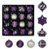 Christmas Ball Ornaments 6 Set, Electroplated Painted Hanging Tree Decorations with Gift Box