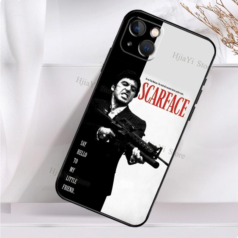 Pouzdro Scarface Al Pacino Tony Montana pro iPhone 13 12 11 14 Pro XS Max X XR 7 8 Plus SE2 12 13 Mini Zadní kryt Telefon