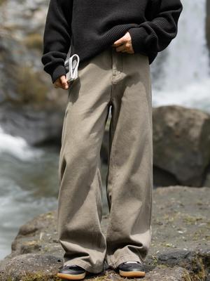 Men's Autumn Casual Retro Wide-Leg Cotton Pants