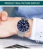 Per SEIKO 5a Generazione GMT Nero / Blu Submariner SSK001K1/SSK003K1 Cinturino Orologio Acciaio Inossidabile Fibbia ad Arco Solida Braccialetto
