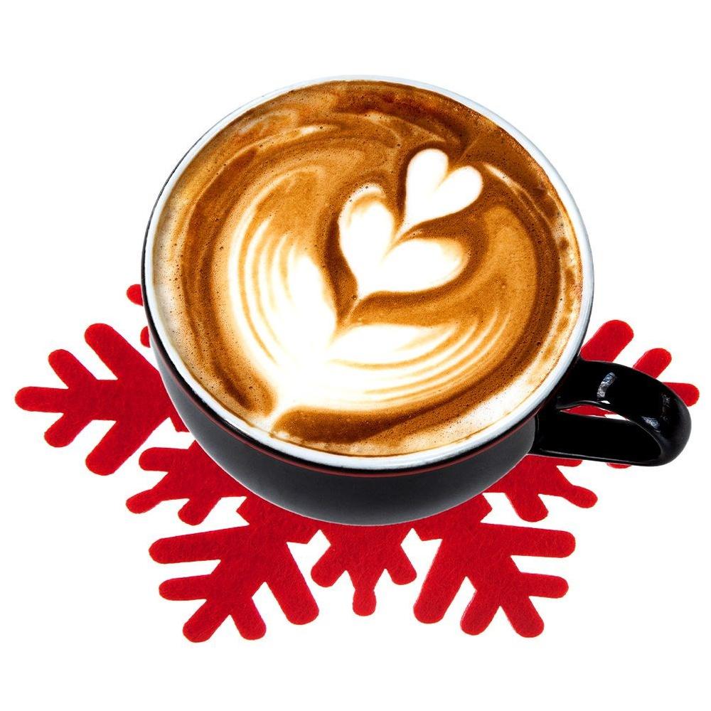 Podstawki Świąteczne Wigilijne Podkładki na Stół pod Kubek Świeczka