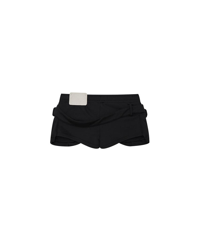 Kasiko Belted Pocket Shorts Black
