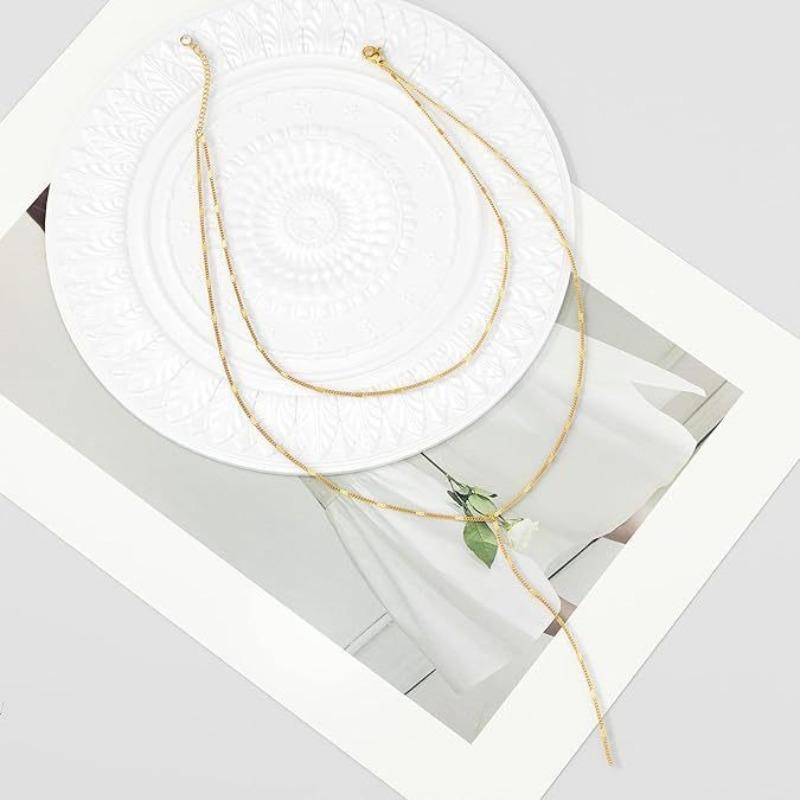 Choker Perlen Halskette Lederseil Halskette Edelstahl Metall Choker Schlüsselbein Kette Hals