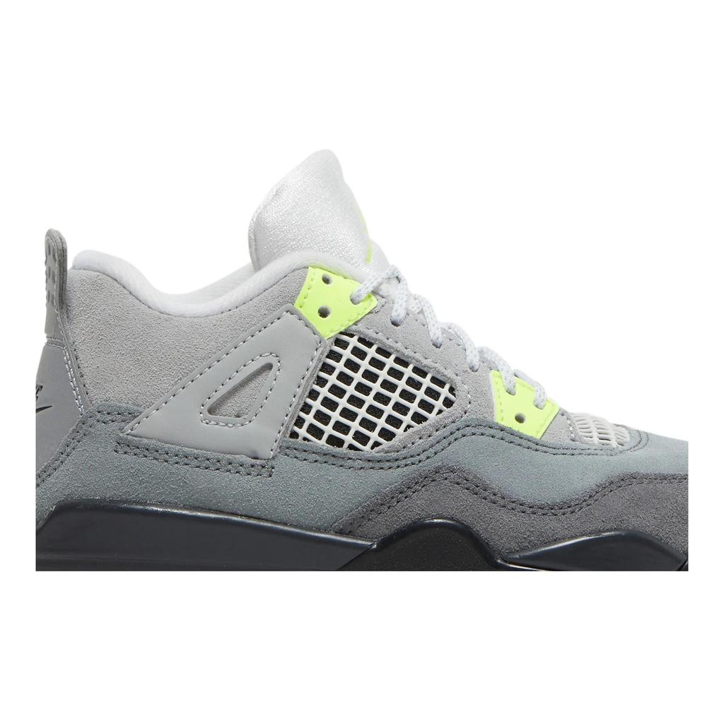 Air Jordan 4 Retro SE PreSchool 'Neon 95' (Unisex) Cool Grey / Volt / Wolf Grey / Anthracite Kids' Basketball Shoes CT5344 007