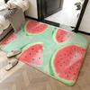 Soft Absorbent Non-Slip Rug Food Watermelon Floor Mat Home Decor Doormat Bedroom Floor Mat Shower Carpet