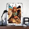 Pirate Girl Comics  Dark Fantasy Plunder Poster Customized Wall Art Vintage Metal Signs Retro Tin Plaque for Man Cave Wand Deko