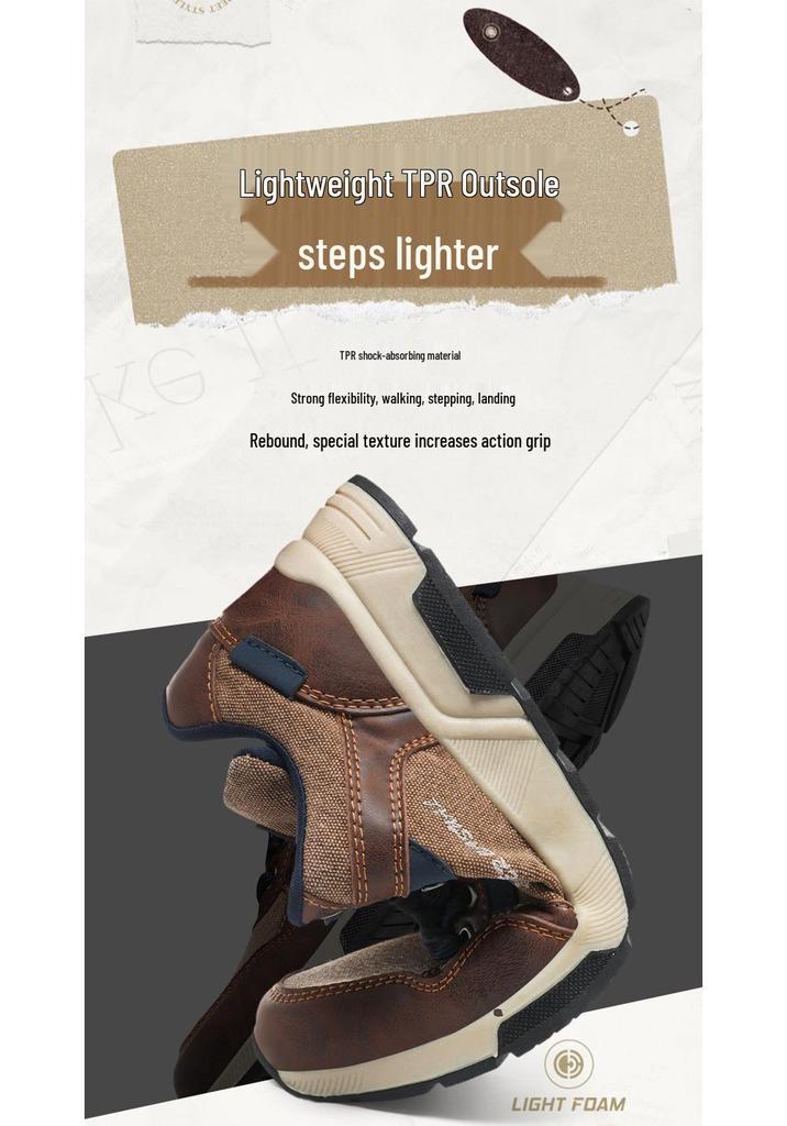 Men's Plus Size Retro Denim Casual Sports Shoes