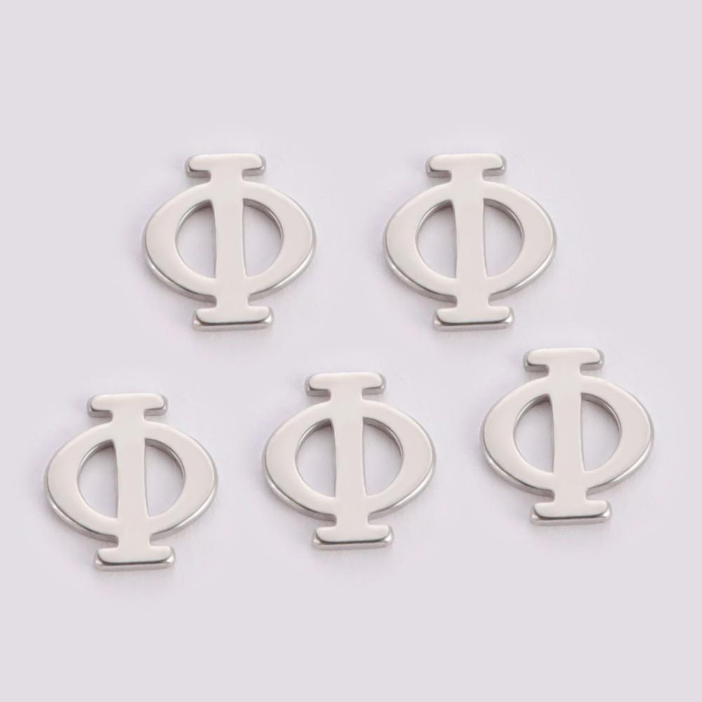 

Teamer Stainless Steel Charms Jewelry Making Greek Alphabet Dollar Symbol Pendant for Bracelet Necklace DIY Handmade Accessories