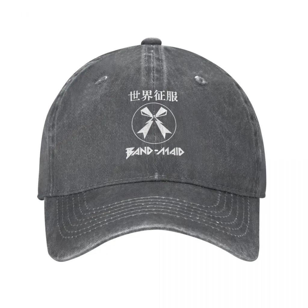 Band Maid Heavy Metal Pop Männer Frauen Baseballkappe Used Gewaschene Hüte Kappe Vintage Outdoor Sommerkappe