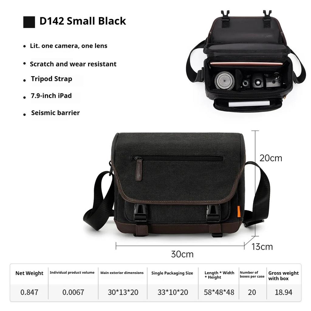 Retro Camera Bag Shoulder Multi-Function Messenger Bag Micro-Single SLR Camera Digital Storage Bag