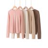 Women's 100% Cashmere Cardigan - Autumn/Winter Rolled Edge, Round Neck Buttoned Knit Sweater Coat