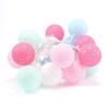 LED Rattan Cotton Ball Fairy Lights for Christmas & Bedroom Decor