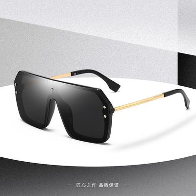 One-Piece Glasses One-Piece Sunglasses Infinity Sunglasses Women'S High-End Square Sunglasses
