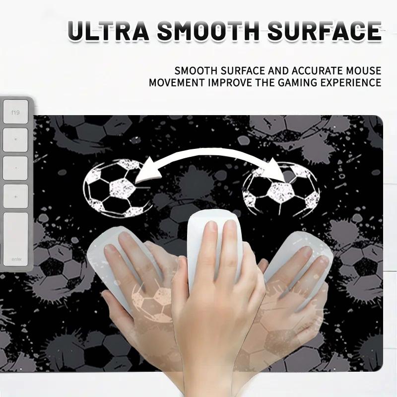 1PC Soccer ball Oversized Mouse Pad - Non-Slip Rubber Base Perfect for Office School Esports Home Decor Desk Mat 263A