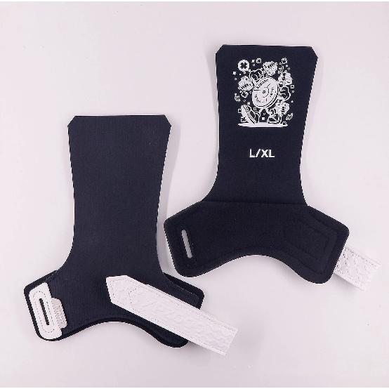 

2Pcs Rubber Palm Protection for Cross Fit Non-Slip Fitness Glove for Pull-up Gymnastics Horizontal Bar Rings Exercises L/XL чёрный