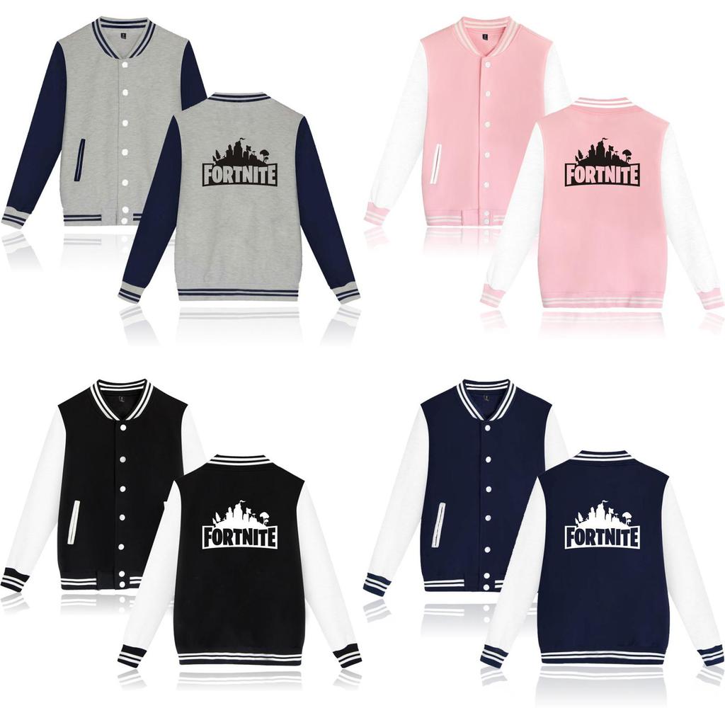 Plus Menwomen Autumn Size Buttons Sweatshirt Fortnite Fashion Jackets Baseball