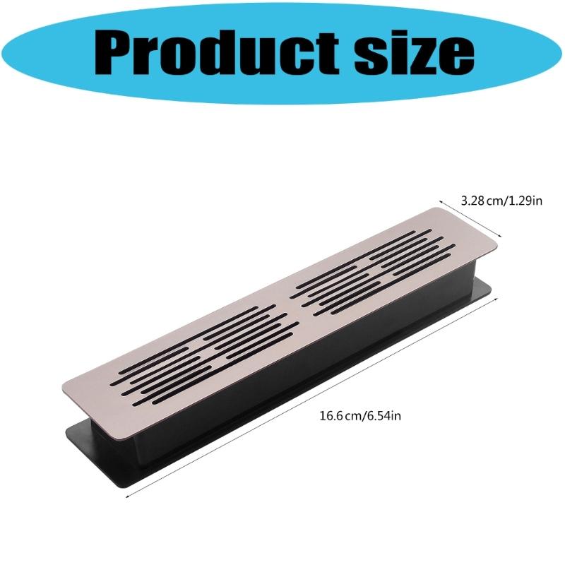 2Pcs Furniture Cabinet Ventilation Decorative Cover Double Layer Air Vent Ventilation Grille Wardrobes Fitting Enduring