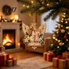 Salvadanaio Decorativo Albero di Natale Portacandele Angelo Ornamento da Appendere, Ciondolo Denaro Acrilico per Decorazione Festiva, Contenitore Ricordo Stagionale Festivo