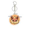 Anime Glaceon Flareon Jolteon Cartoon Acrylic Keychain Figure Keyring Ornament Collectible Accessory Charm Couple Chain Jewelry