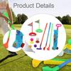 12 Pieces Kids Golf Game Play Set and Numbered Flag Practice Holes Active Exercise with Balls