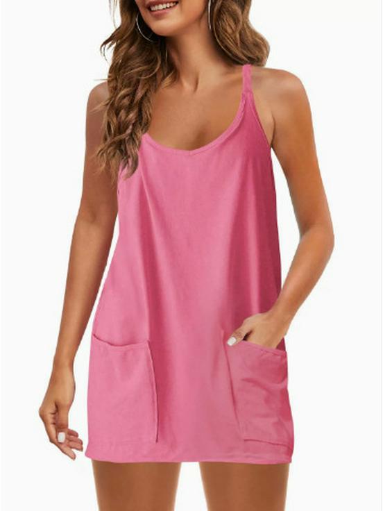2025 Summer Women's Sleeveless Solid Romper Jumpsuit Casual Set