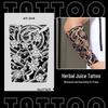 Japanese Traditional Tattoo Waterproof Sticker: Men's Long-lasting Floral Arm Pattern.
