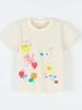 2026 Summer Girls' Floral Print Short-Sleeve T-Shirt - European & American Fashion, Round Neck Children's Clothing