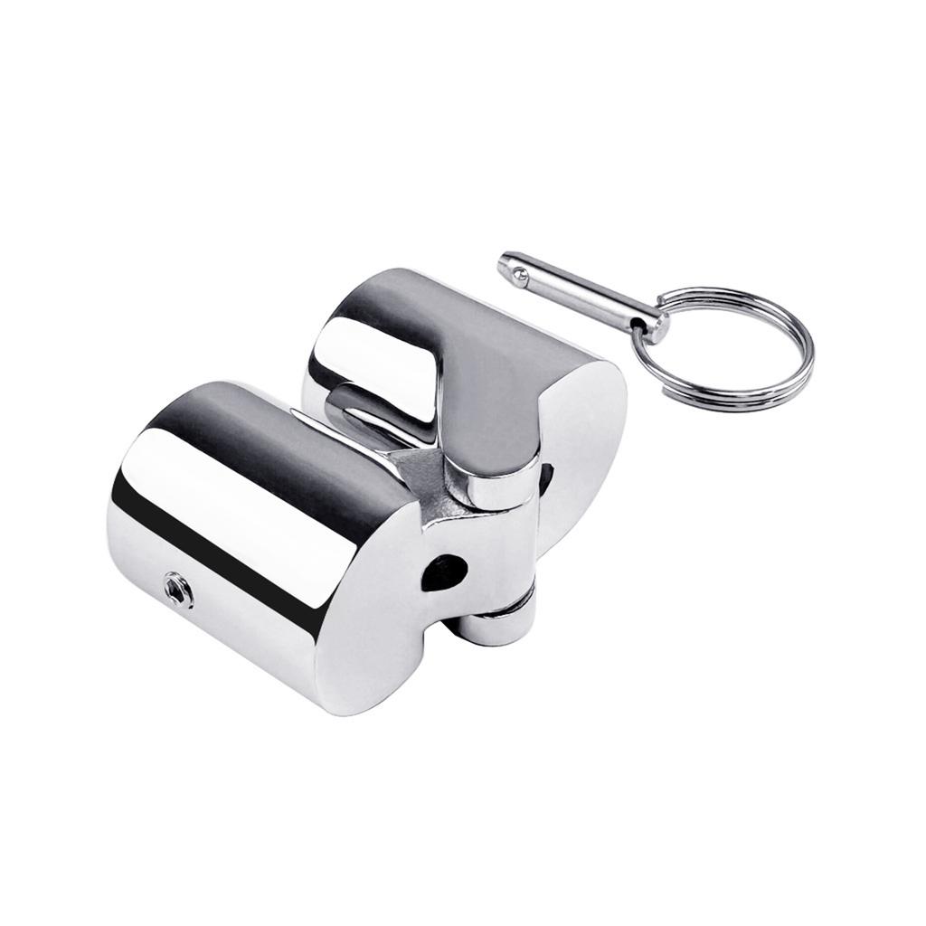 Smooth Surfaces Polished Pipe Connector 180 Degree Foldable Pipe Joint Simple Installs for Foldable Awnings & Bimini Top