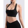 Fashion Thick Shoulder Strap Halterneck Beauty Back Exercise Bra High Intensity Training Running Workout Clothes Bubble Wrap Yoga Intimates Female