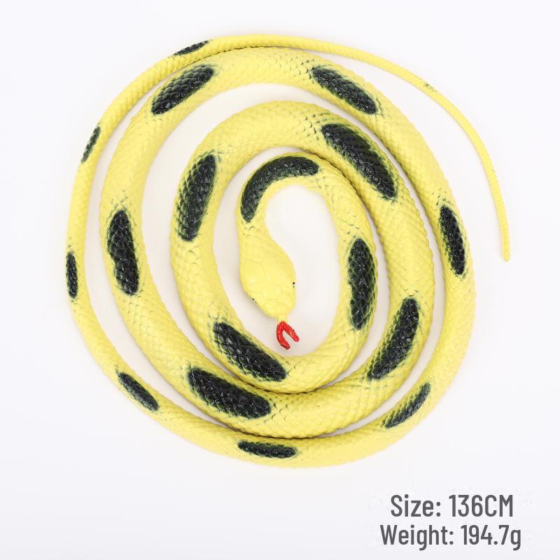 

Игрушка-симулятор змеи для трансграничных перевозок: Реалистичная модель кобры питона для детей жёлтый