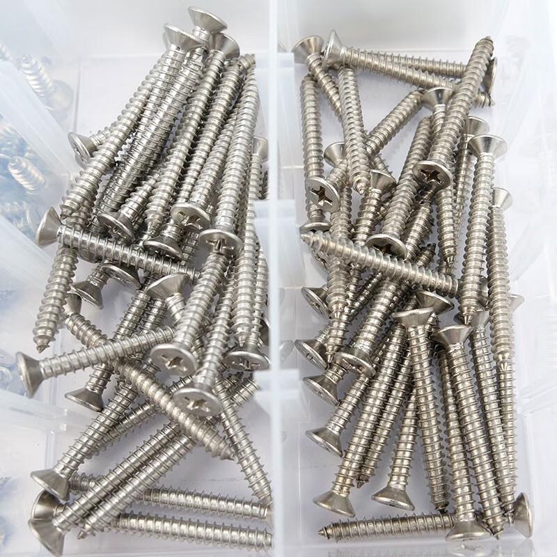 Bingyu 304 Stainless Steel Phillips Countersunk Self-Tapping Screw Kit