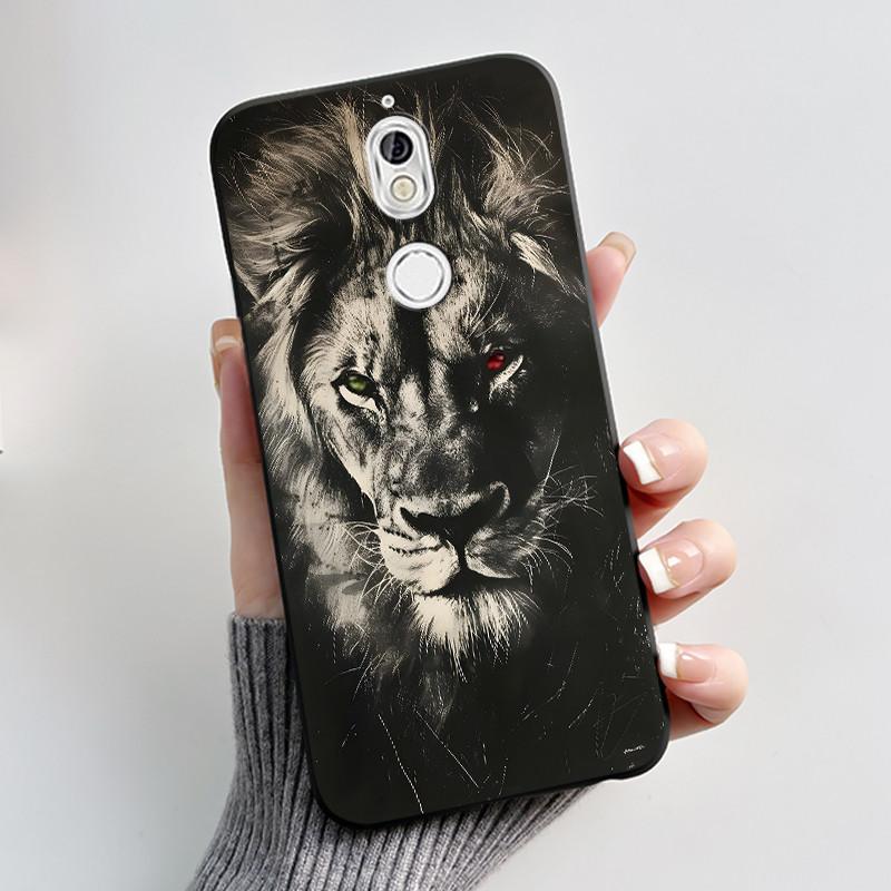 Case For Nokia 7 Phone Casing For Nokia 7 Plus Back Cover Trendy Soft Silicone Shockproof Black Case Milk Tea Rabbit Pattern