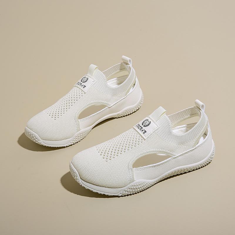 Little white shoes children's summer new female student casual hollow versatile flying woven women's shoes