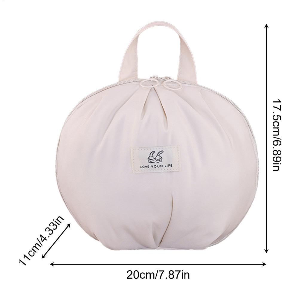 Organized Bags For Bra Divided Storage Tote Bag With Handle For Panties Zippered Multi-Layered Bra Organizer Pouch For Women